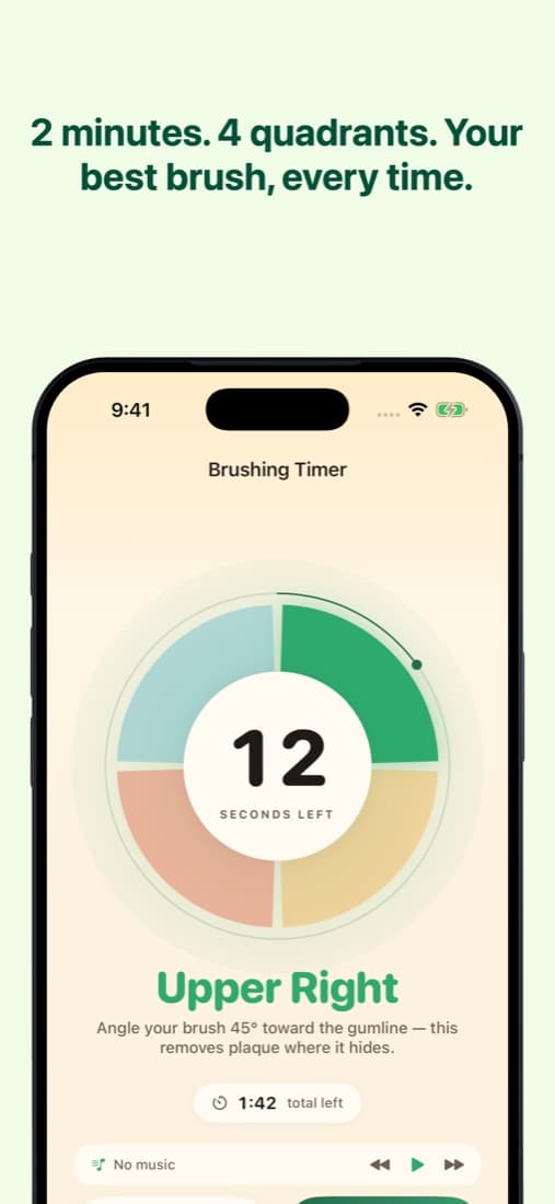 Two-minute brush timer